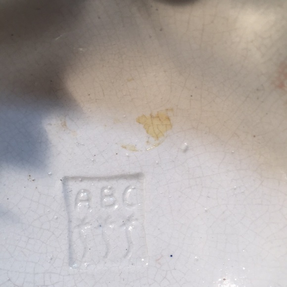 Vintage hand painted ABC Bassano ceramic Bundt cake mold - Picture 4 of 6